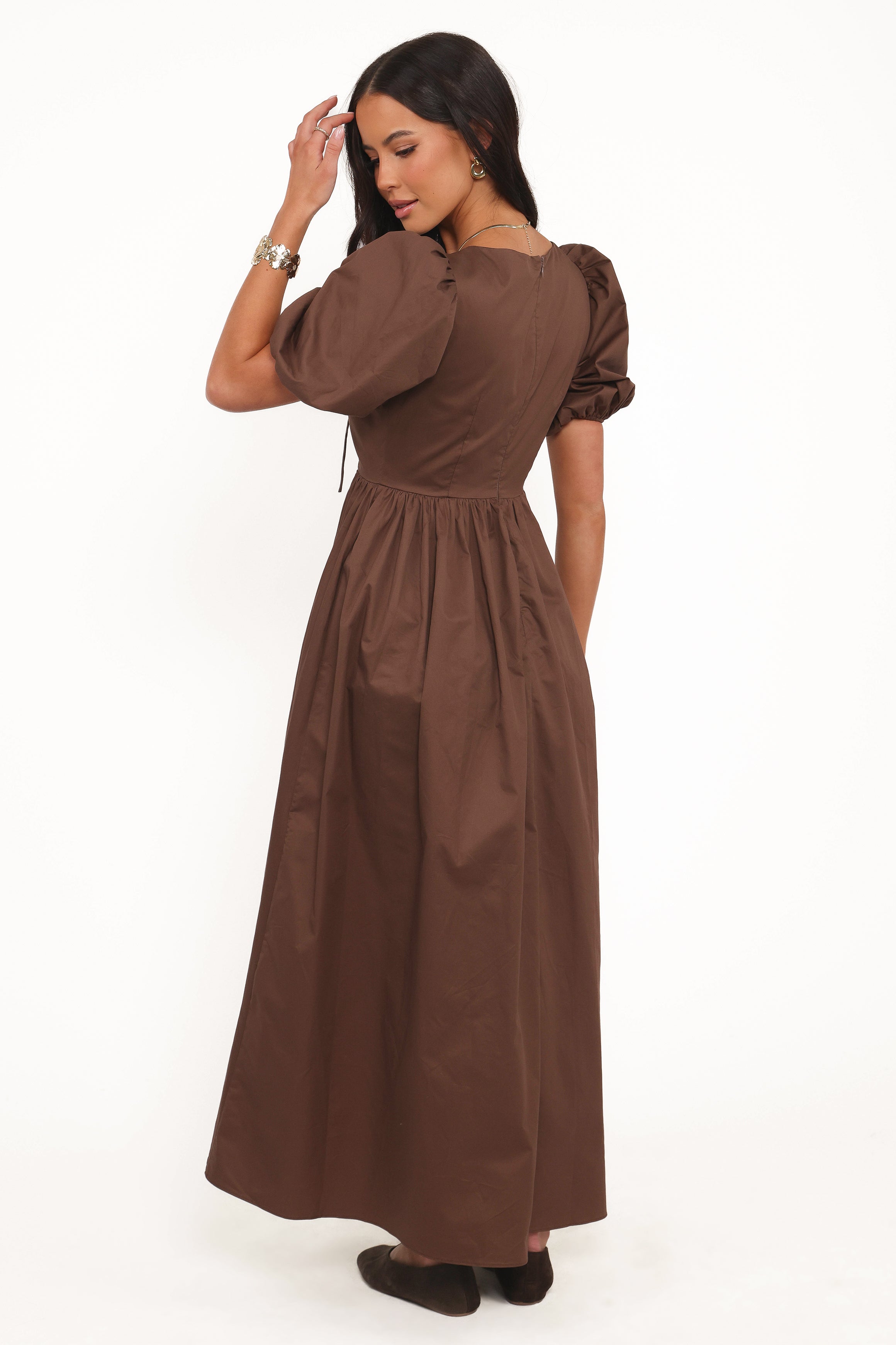 Petal and Pup USA DRESSES Karla Maxi Dress - Bitter Chocolate