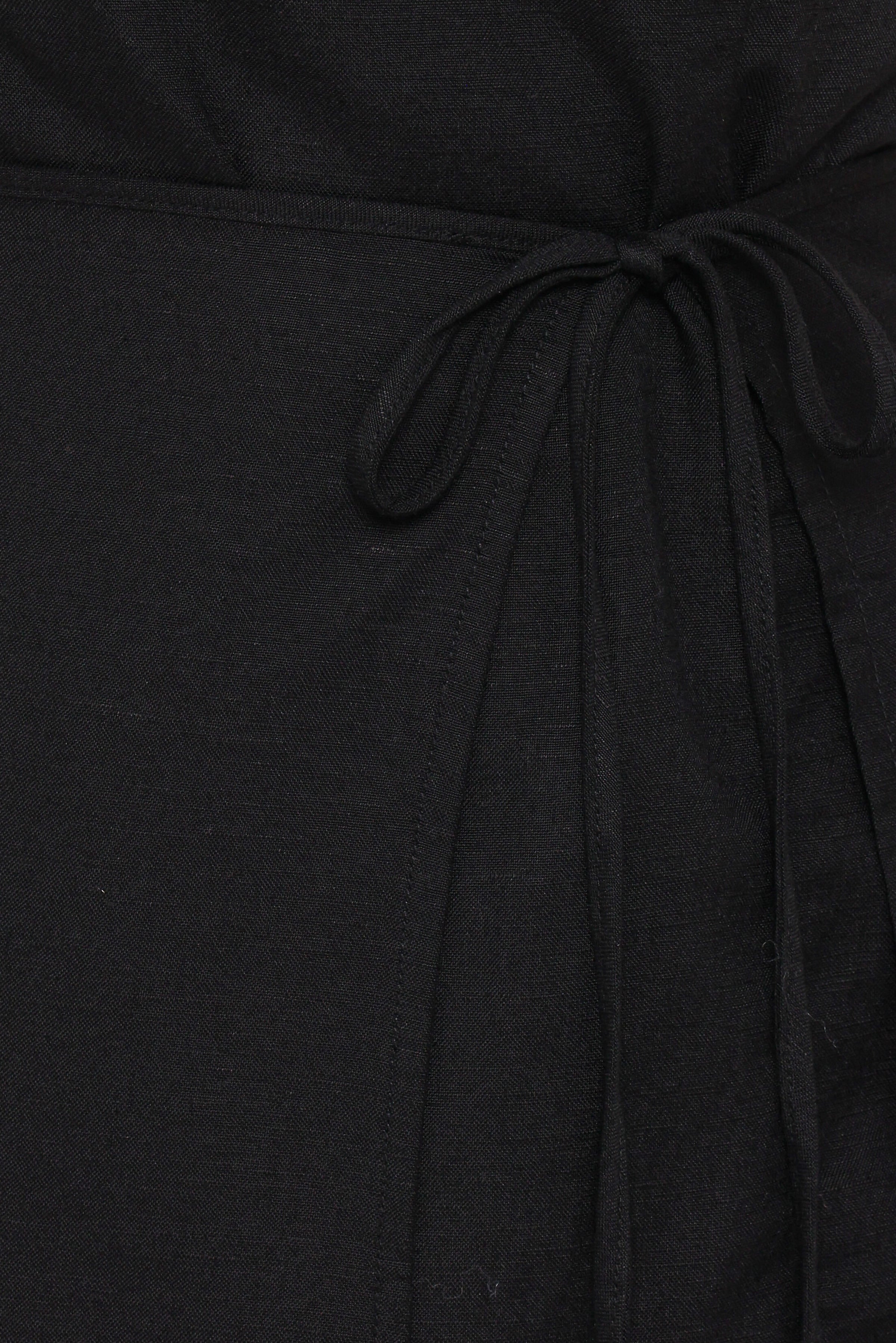 Petal and Pup USA DRESSES Karmen Wrap Mini Dress - Black
