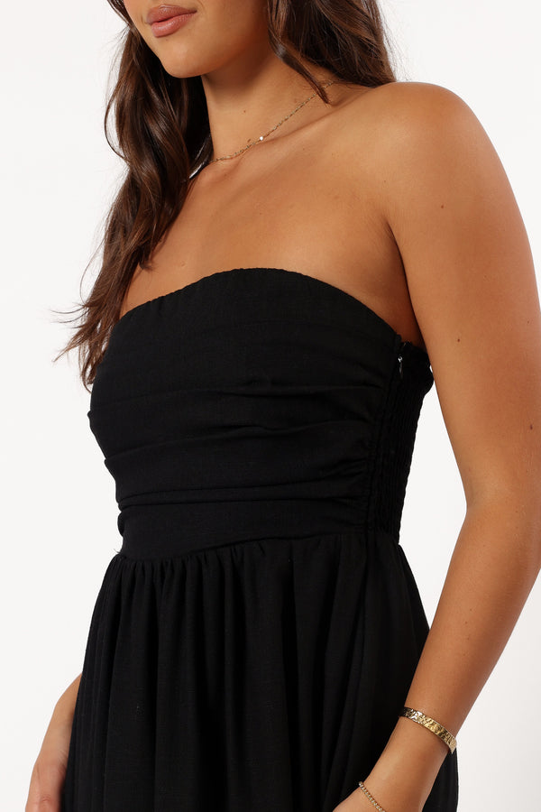 Petal and Pup USA DRESSES Kayt Strapless Dress - Black