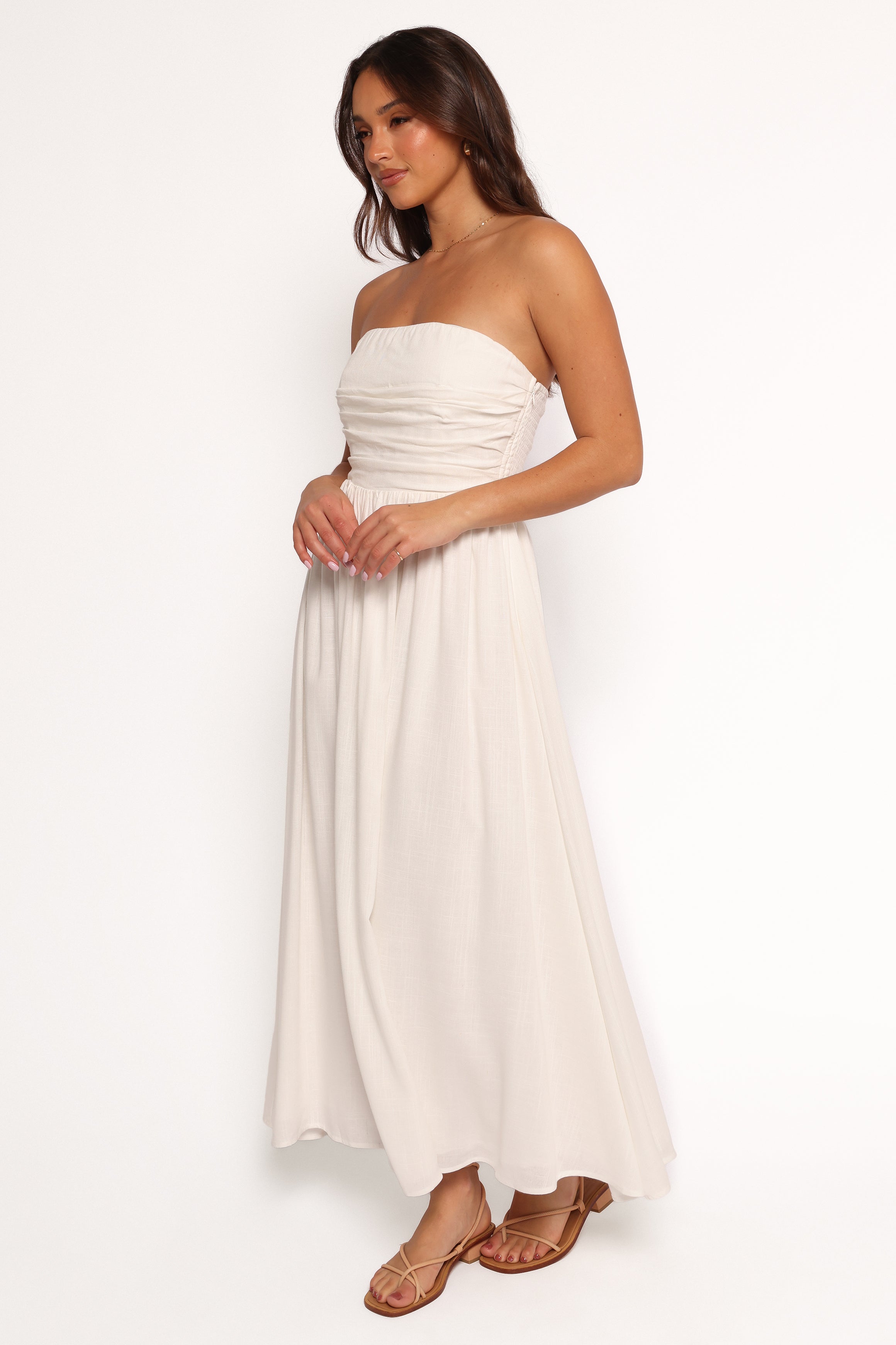Petal and Pup USA DRESSES Kayt Strapless Dress - White