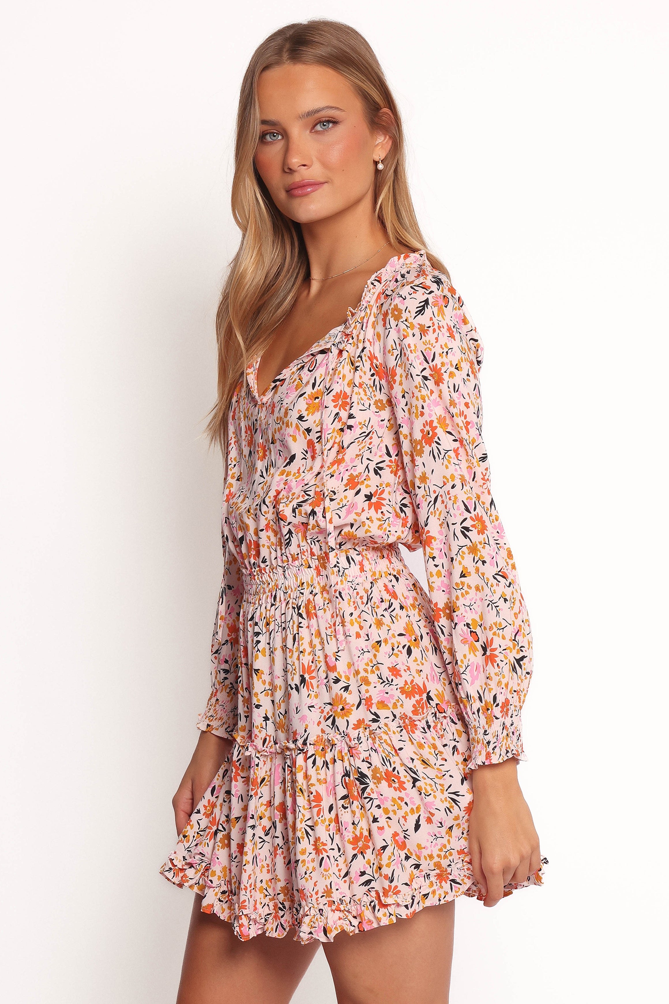 Petal and Pup USA DRESSES Kealan Dress - Pink Ditsy floral