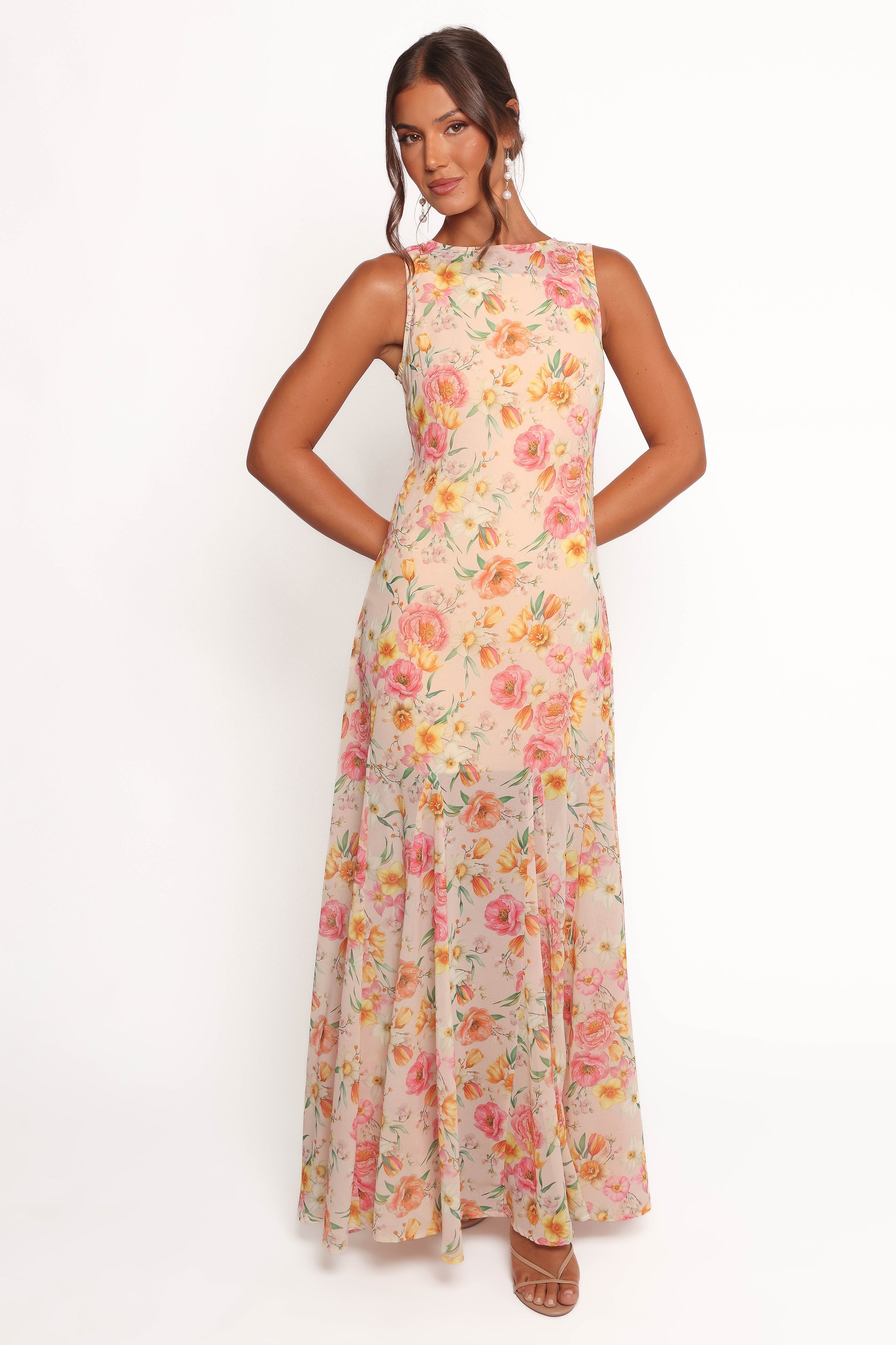 Petal and Pup USA DRESSES Keani Maxi Dress - Peony