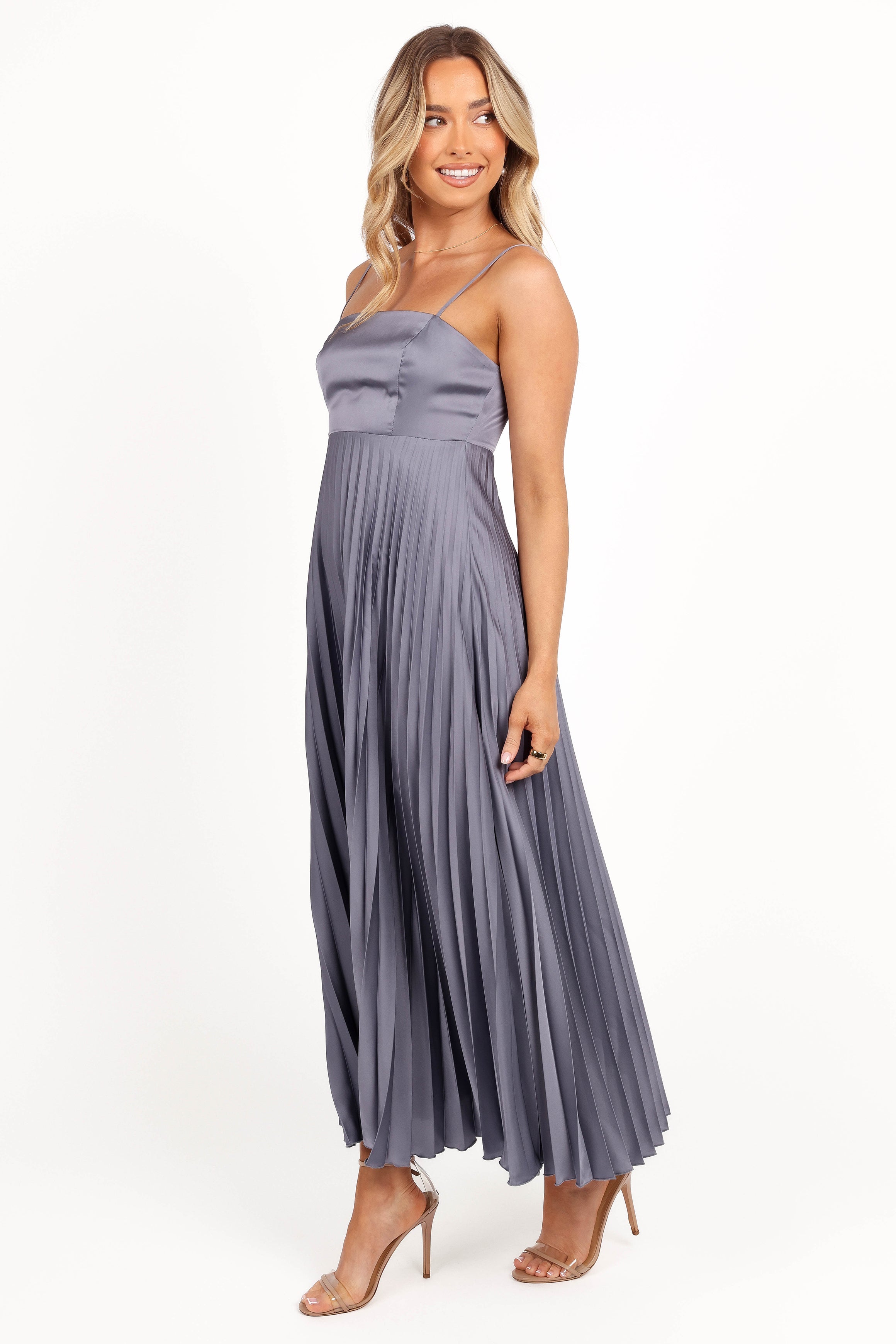 Petal and Pup USA DRESSES Keegan Maxi Dress - Steel Gray