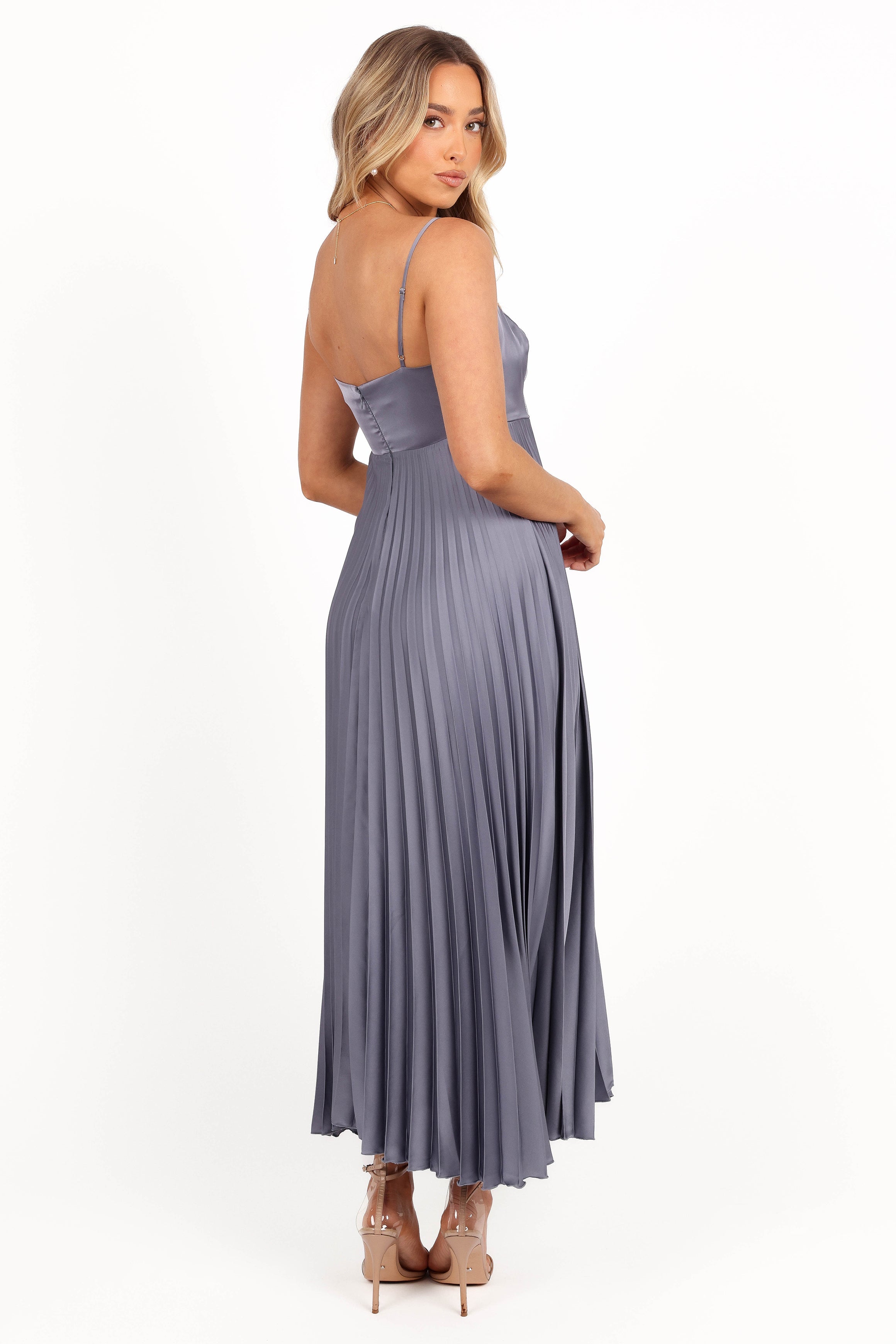 Petal and Pup USA DRESSES Keegan Maxi Dress - Steel Gray