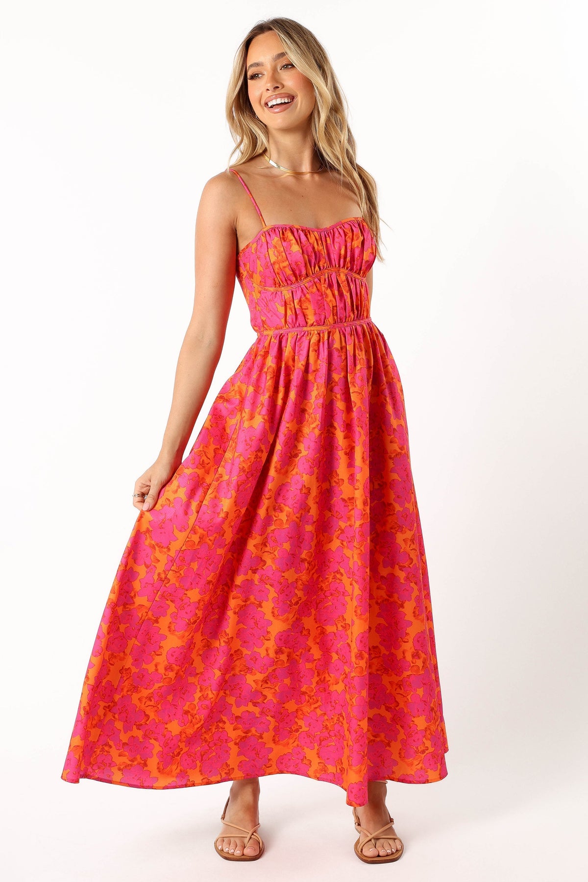 next white linen dress The Flutter-Sleeve Dress in Stretch Linen