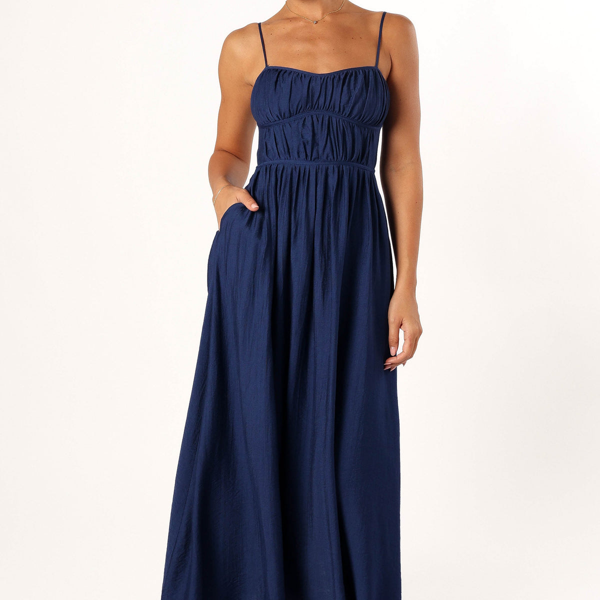 flowy boho prom dress Sky Blue A Line Sleeveless V Neck Chiffon Long Flowy Simple Prom Dress