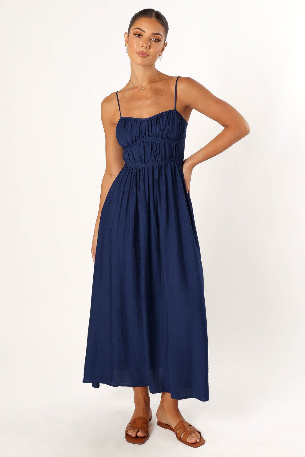 Kelani Luxi Midi Dress - Navy - Petal & Pup USA