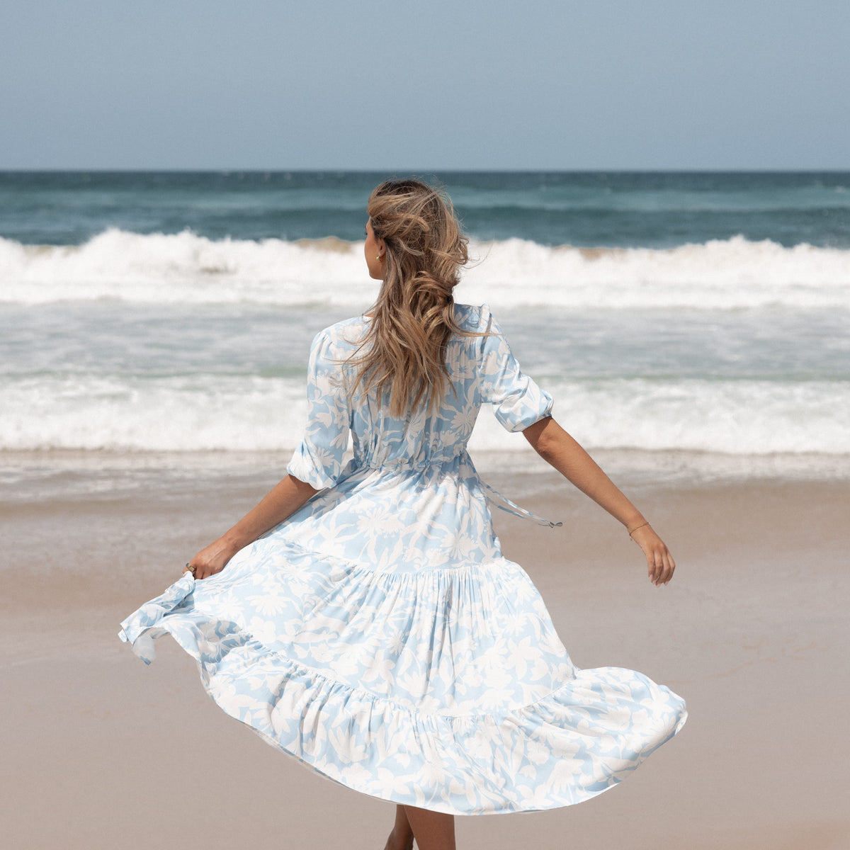 Kelda Dress - Blue Floral | Petal & Pup USA