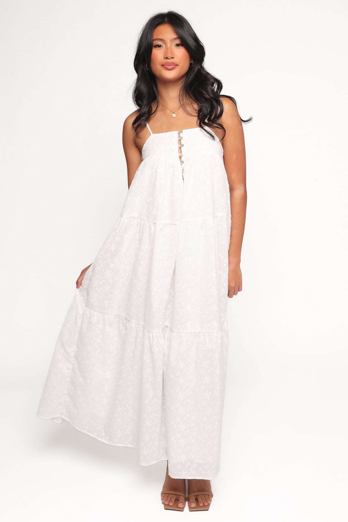 Petal and Pup USA DRESSES Kendal Maxi Dress - White (Hold for Rack)