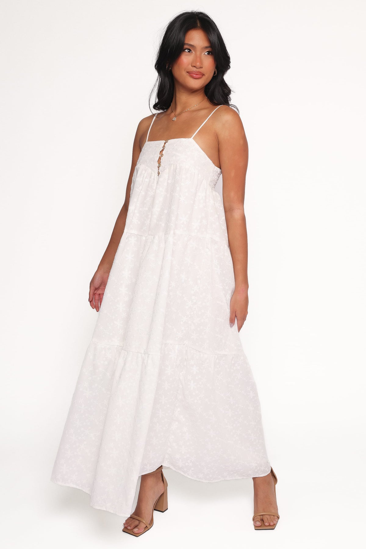 Petal and Pup USA DRESSES Kendal Maxi Dress - White (Hold for Rack)