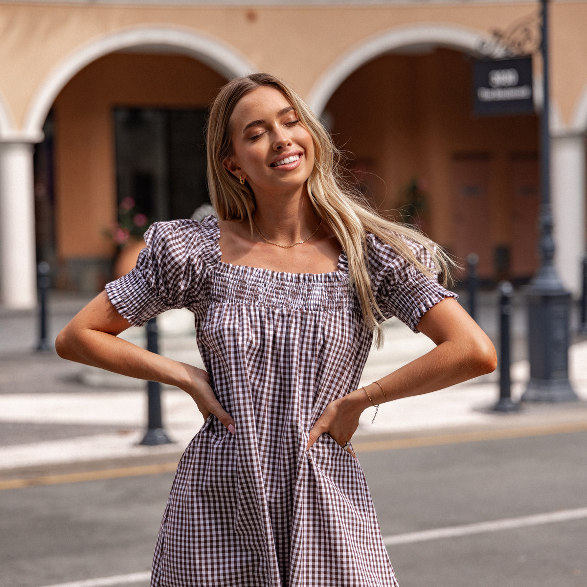 open lace back dress Yolene Mini Dress main image 1