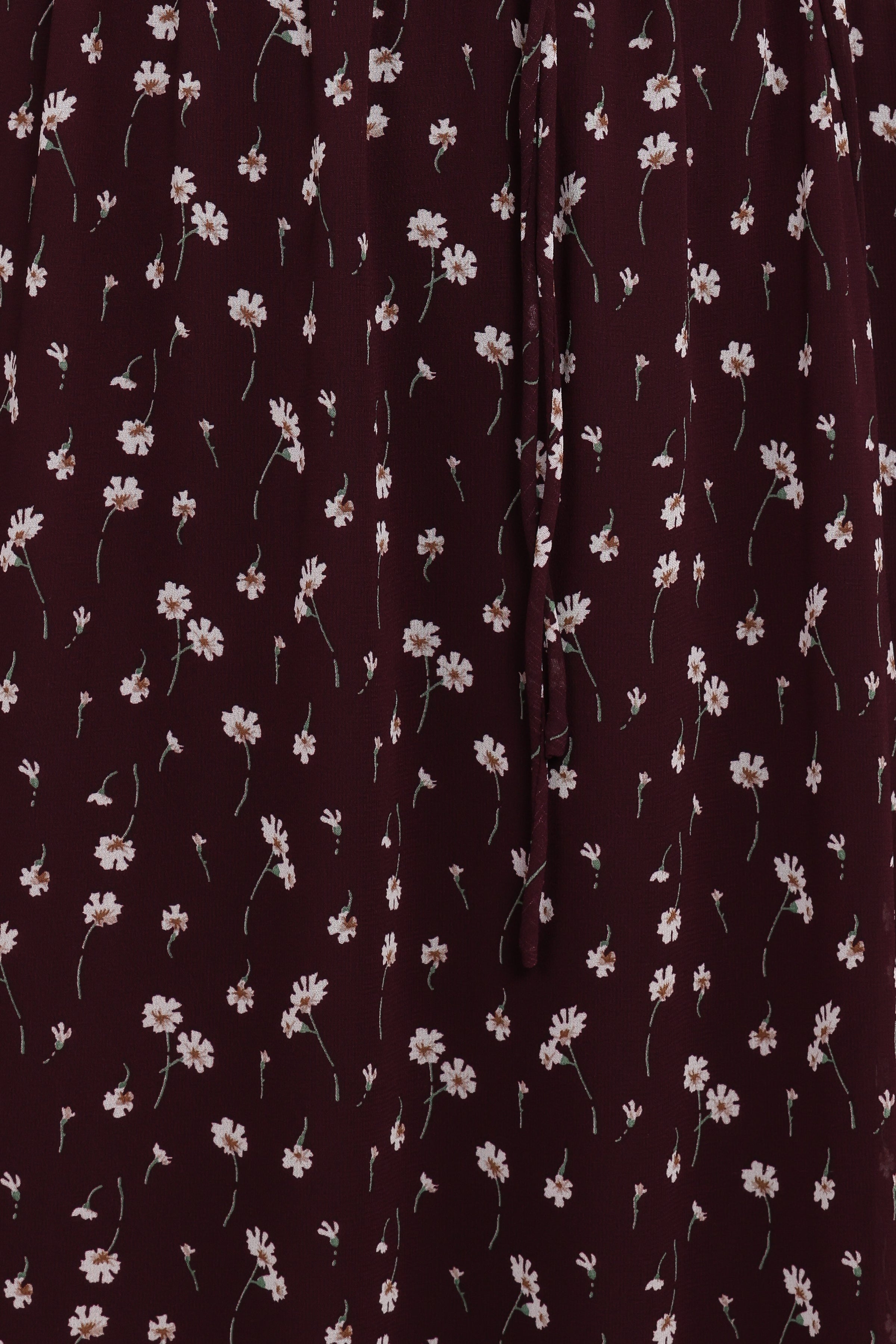 Petal and Pup USA DRESSES Keziah Long Sleeve Maxi Dress - Burgundy Floral
