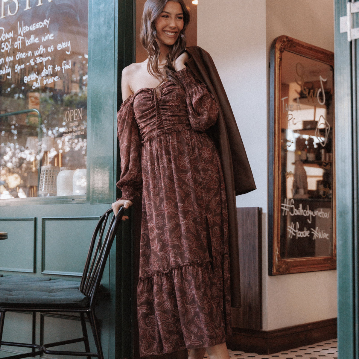 Petal and Pup Women's Keziah Long Sleeve Maxi Dress