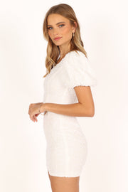 Petal and Pup USA DRESSES Khloe Mini Dress - White