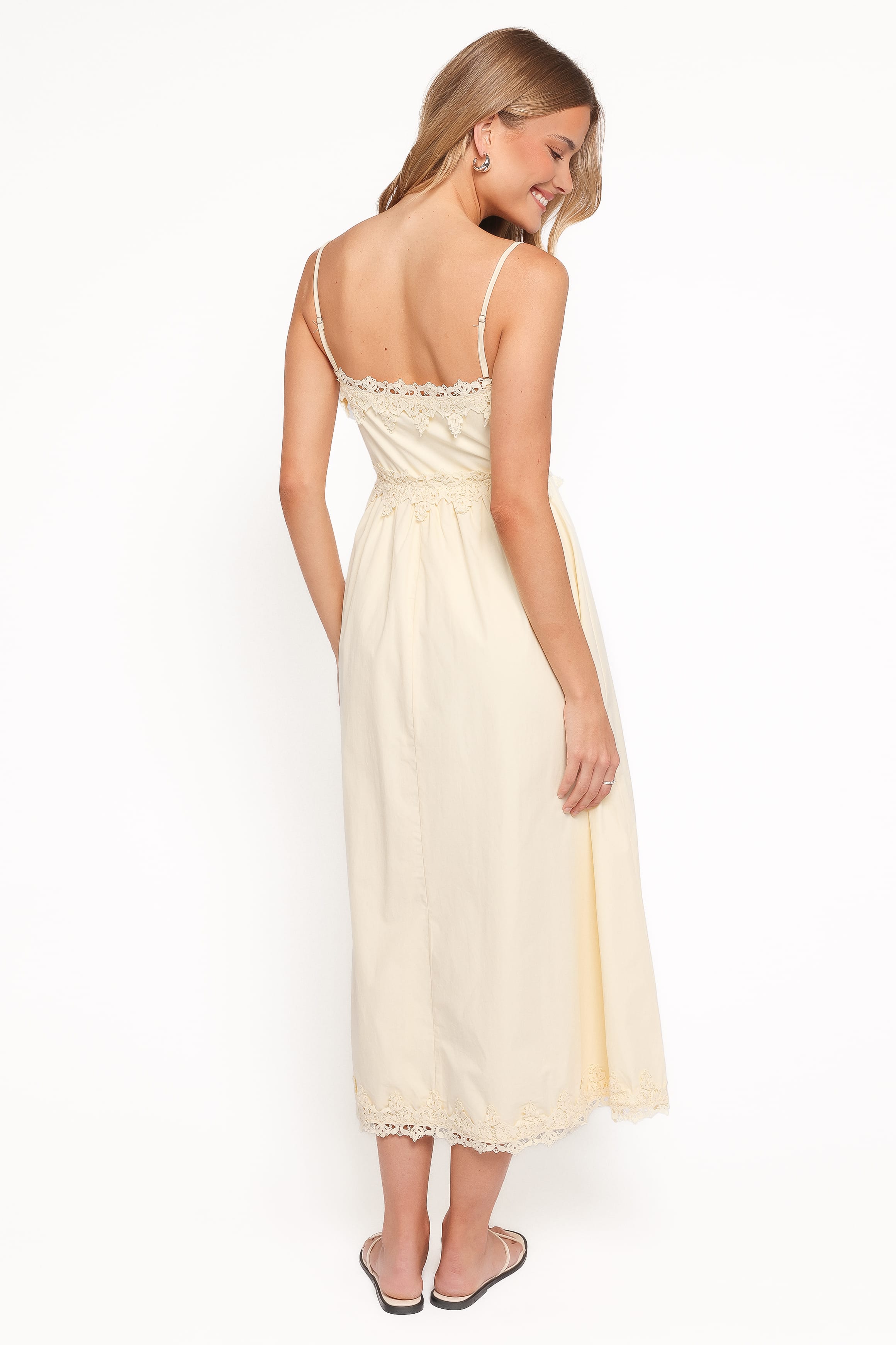 Petal and Pup USA DRESSES Kiana Midi Dress - Pale Yellow