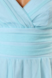 Petal and Pup USA DRESSES Kienna Tulle Mini Dress - Blue