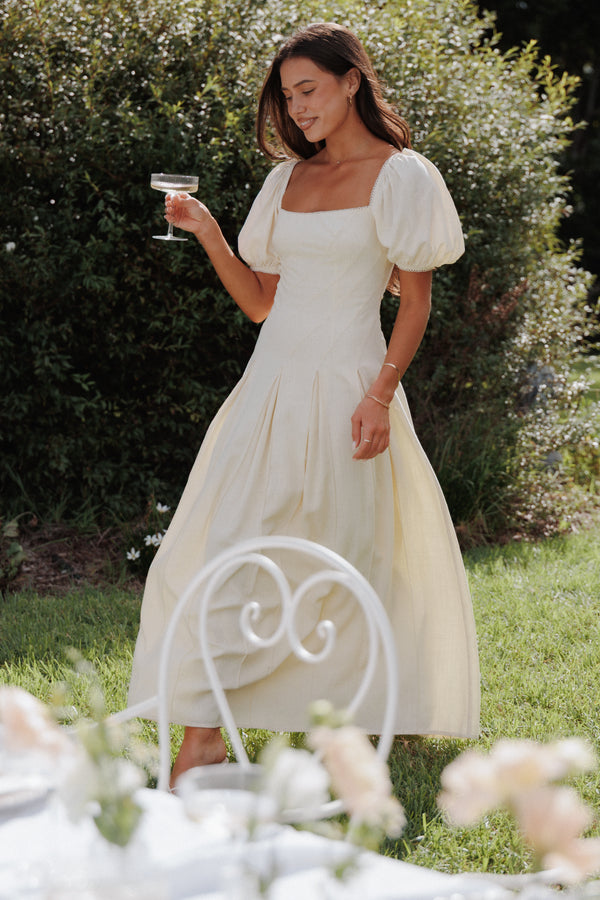 Petal and Pup USA DRESSES Kinlee Maxi Dress - Butter Yellow