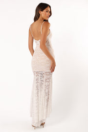 Kinny Lace Maxi Dress - White - Petal & Pup USA