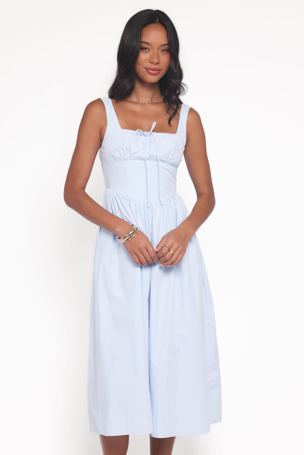 petal pup kinslee corset cotton blend midi dress Kinslee Corset Cotton Blend Midi Dress (Women)