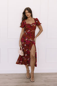 Petal and Pup USA DRESSES Kirby Midi Dress - Vintage Garden