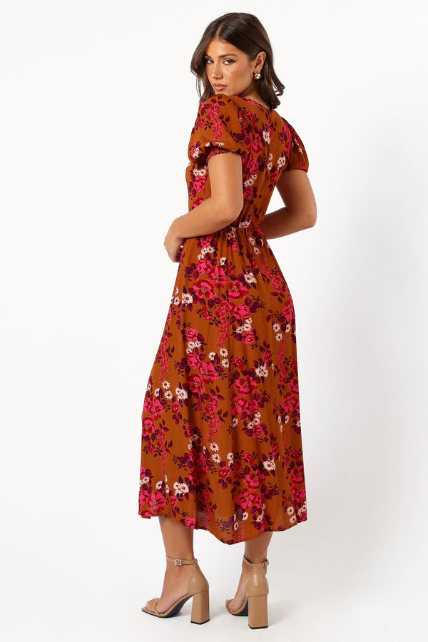 Petal and Pup USA DRESSES Kirby Midi Dress - Vintage Garden