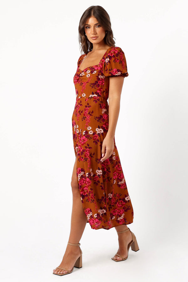 Petal and Pup USA DRESSES Kirby Midi Dress - Vintage Garden