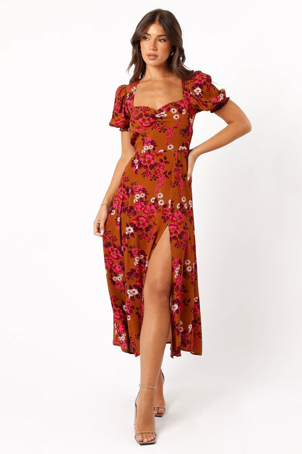 Petal and Pup USA DRESSES Kirby Midi Dress - Vintage Garden