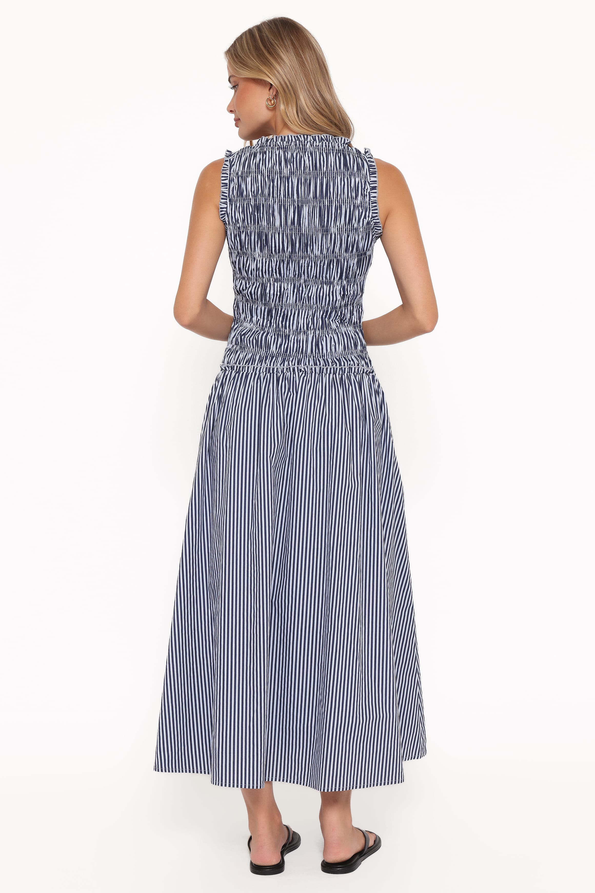 Petal and Pup USA DRESSES Kirrilee Maxi Dress - Blue Stripe
