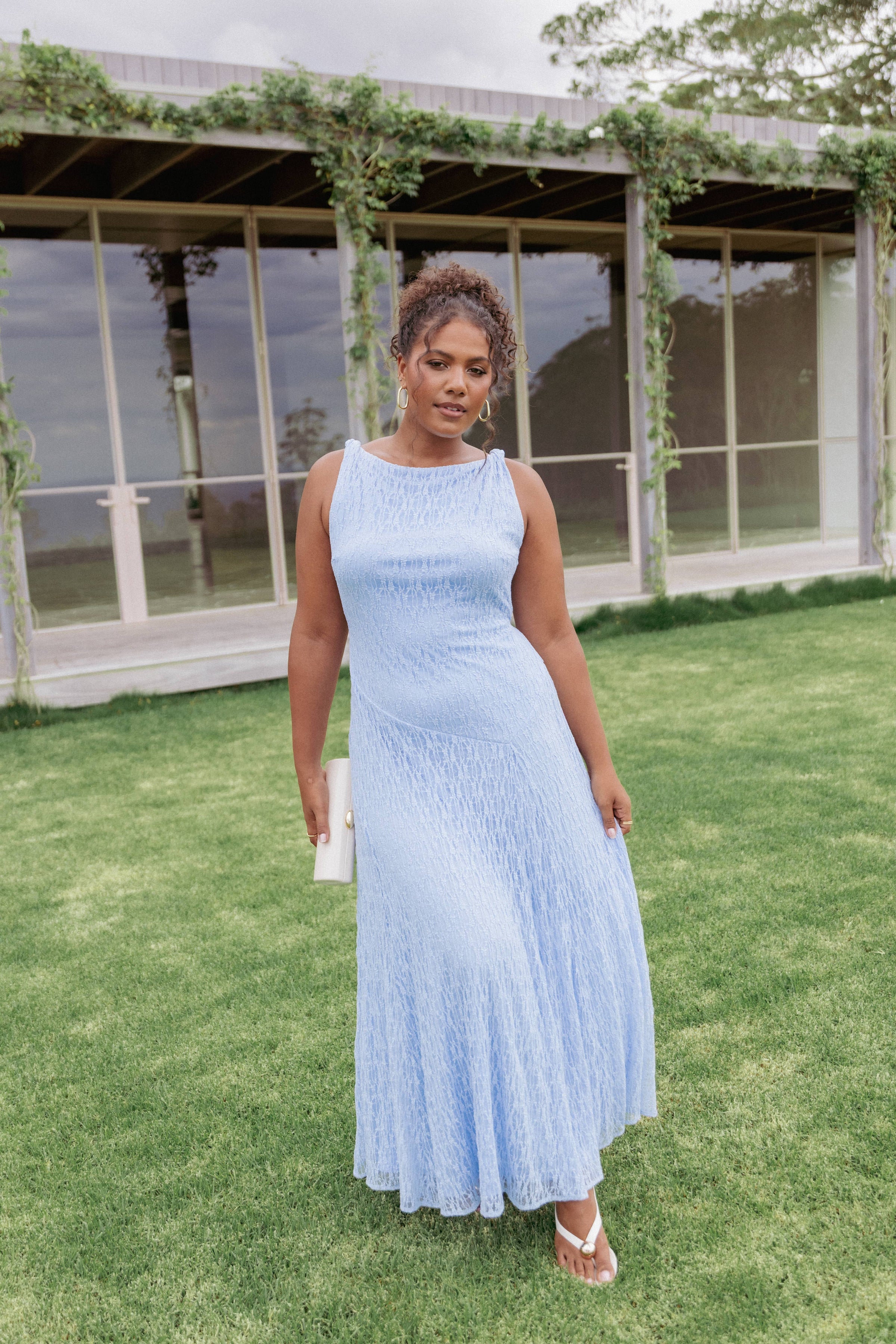 Kirsten Lace Maxi Dress - Cornflower Blue | Petal & Pup USA Kirsten Lace Maxi Dress - Cornflower Blue | Petal & Pup USA