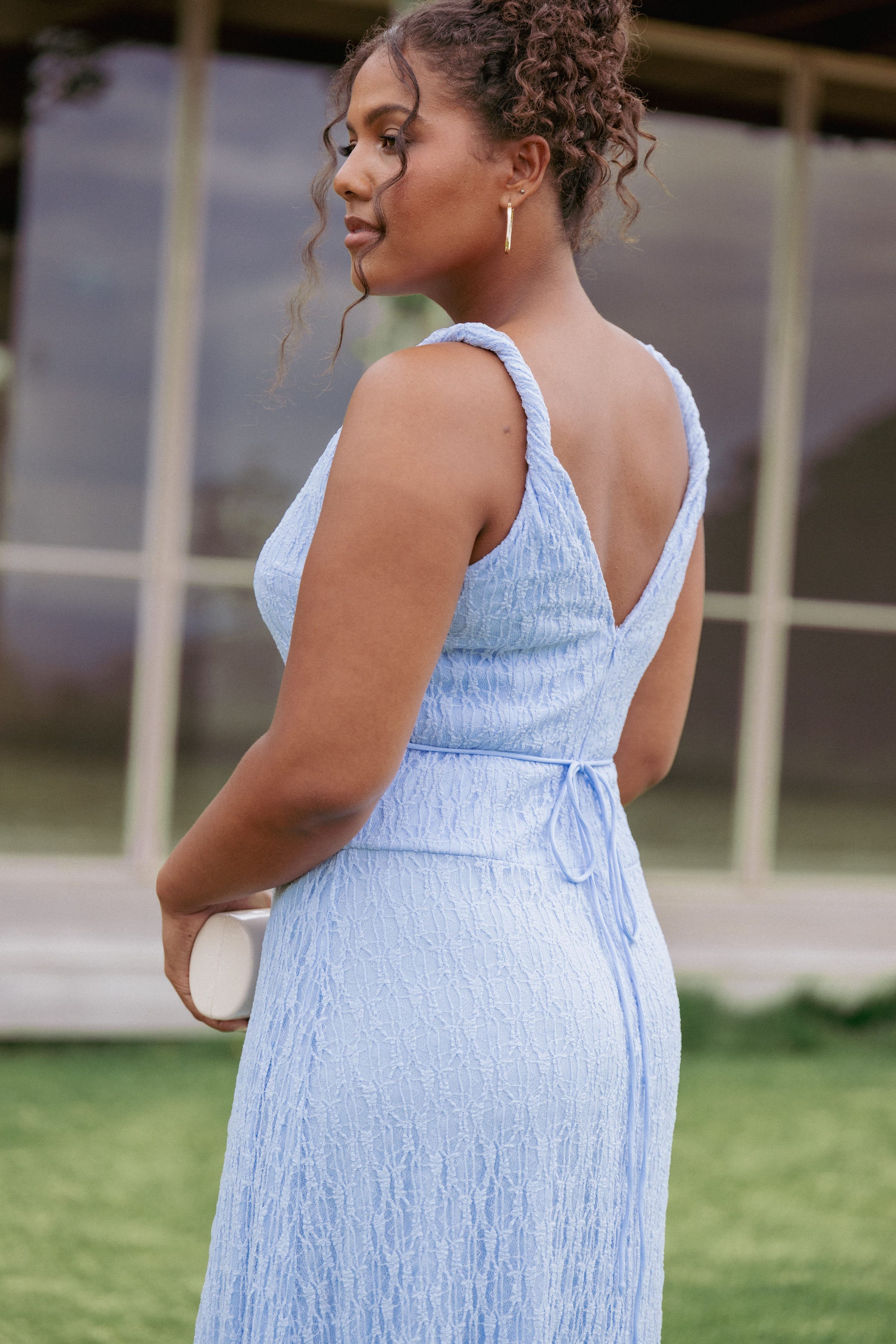 Kirsten Lace Maxi Dress - Cornflower Blue | Petal & Pup USA Kirsten Lace Maxi Dress - Cornflower Blue | Petal & Pup USA