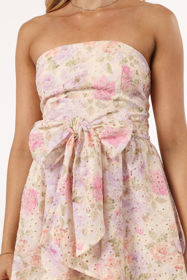 Petal and Pup USA DRESSES Kitura Mini Dress - Pink Floral