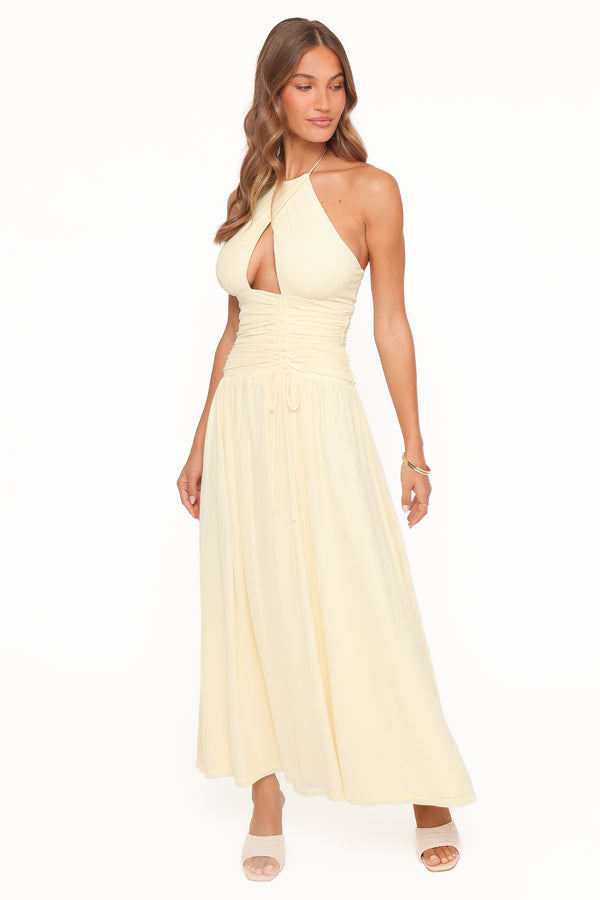 Petal and Pup USA DRESSES Kylee Maxi Dress - Butter Yellow