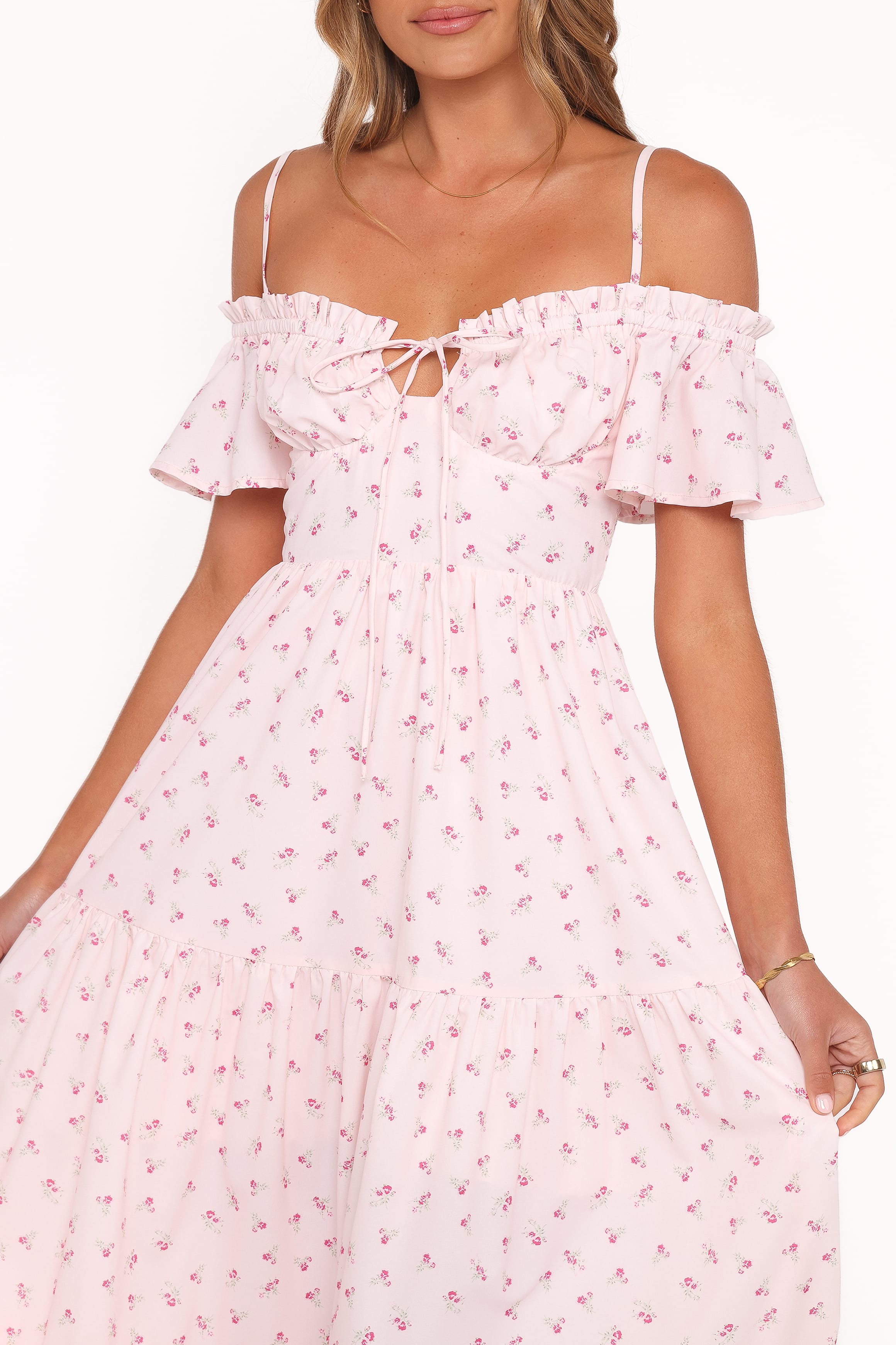 Petal and Pup USA DRESSES Lachay Maxi Dress - Pink Floral