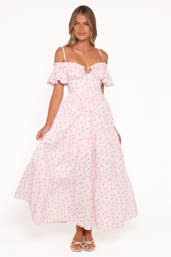 Petal and Pup USA DRESSES Lachay Maxi Dress - Pink Floral