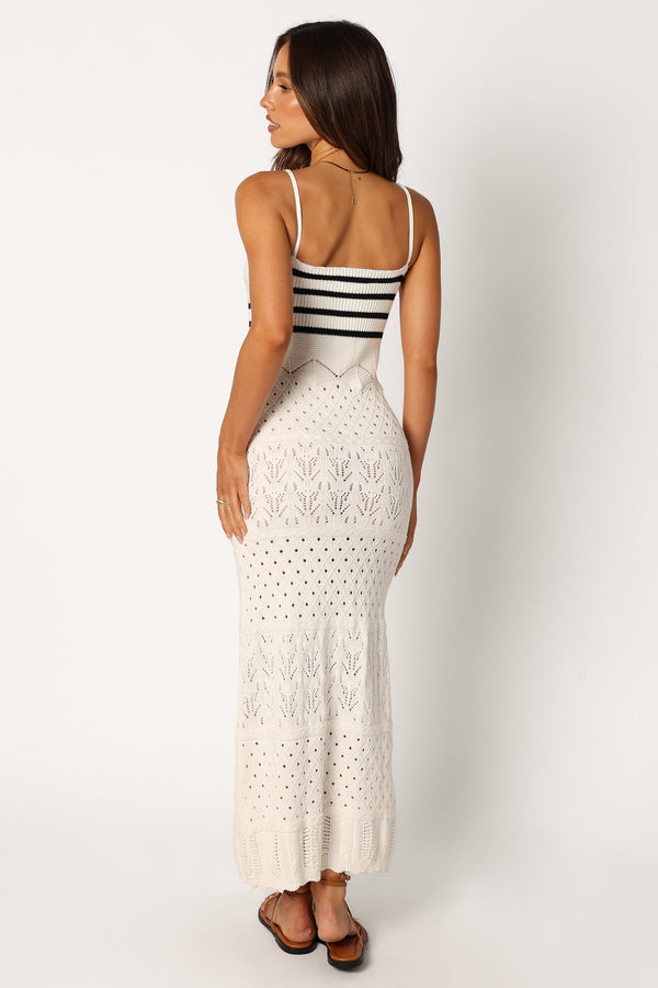 Petal and Pup USA DRESSES Landon Midi Dress - Black White