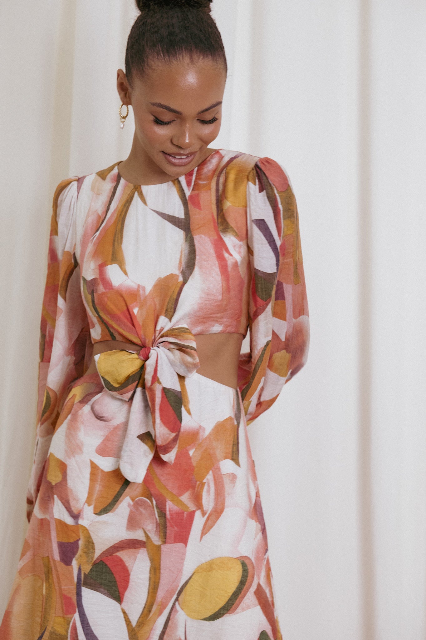 Petal and Pup USA DRESSES Laquin Long Sleeve Maxi Dress - Pink