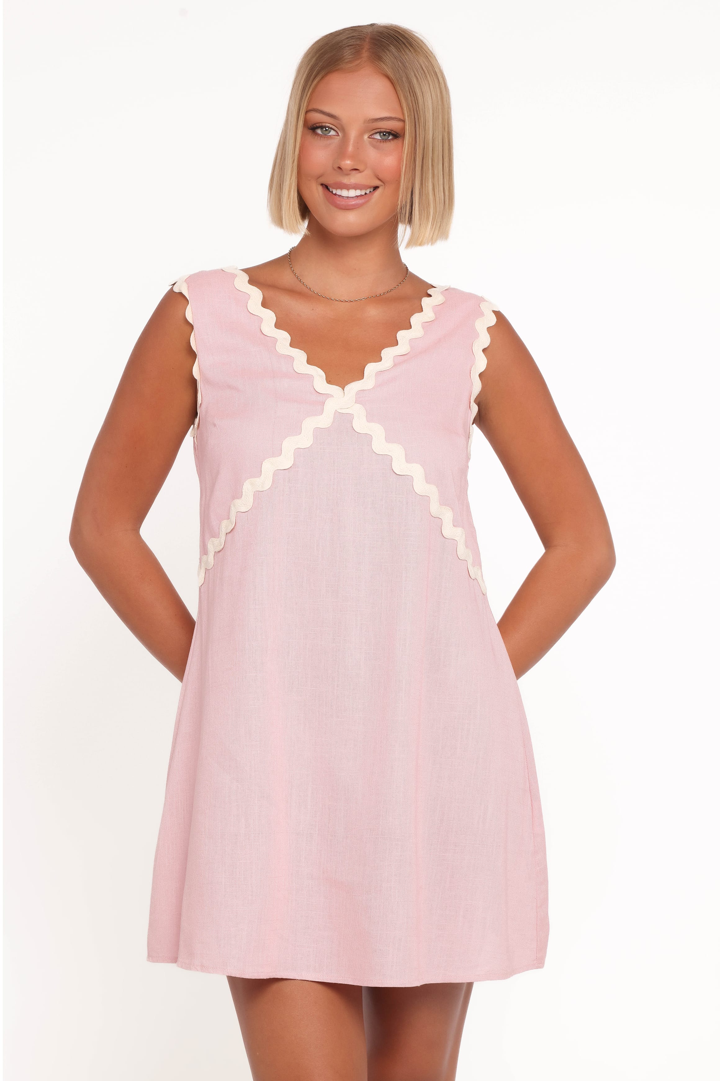 Lark Mini Dress - Pink L Lark Mini Dress - Pink L