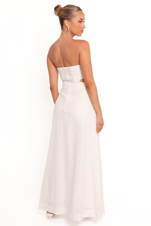 Petal and Pup USA DRESSES Laura Midi Dress - White