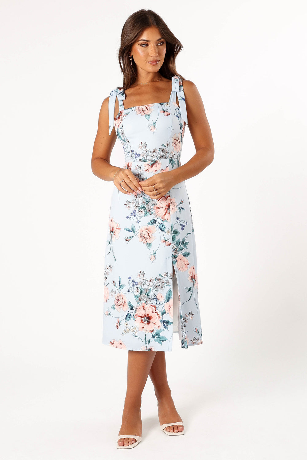 Laurel Dress Blue Floral Petal & Pup USA