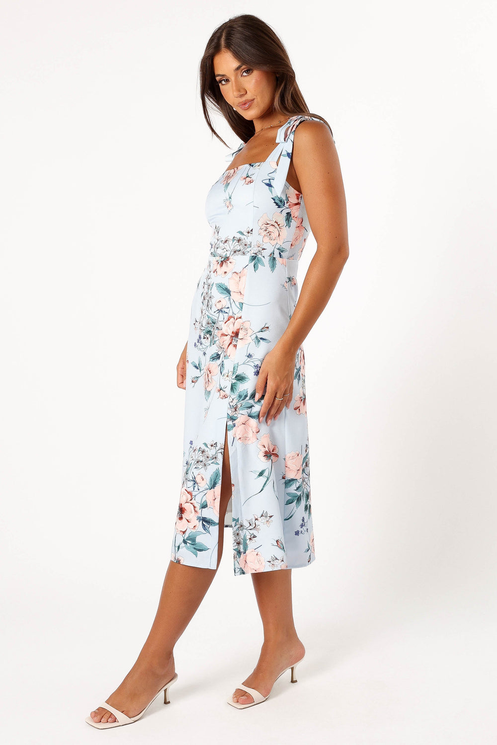 Laurel Dress Blue Floral Petal & Pup USA