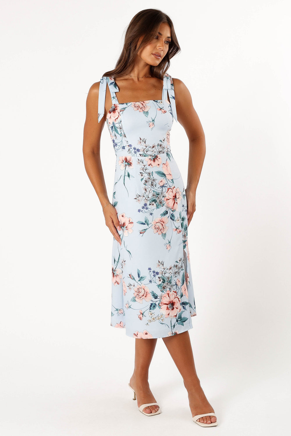 Laurel Dress Blue Floral Petal & Pup USA
