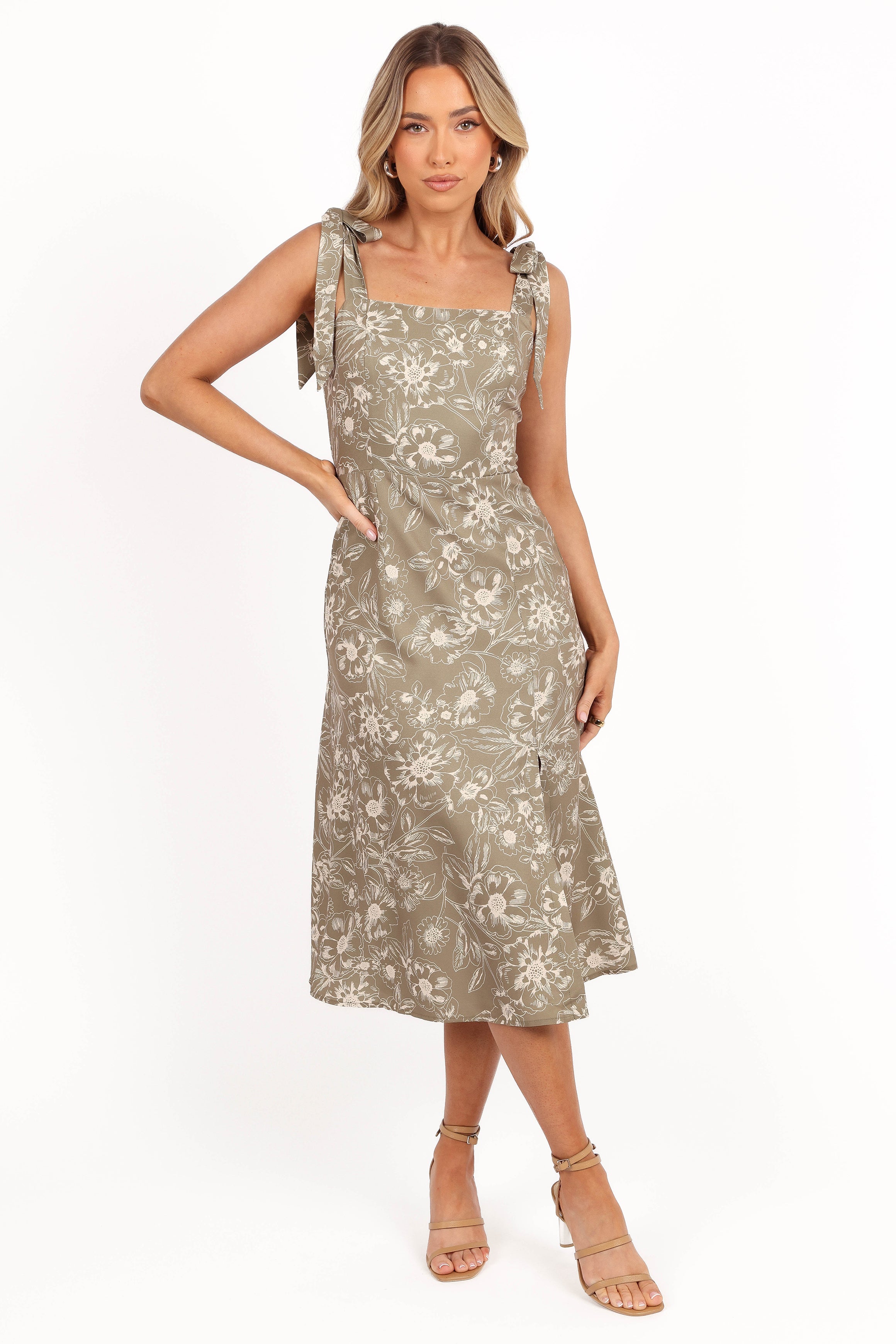 Petal and Pup USA DRESSES Laurel Dress - Olive Floral