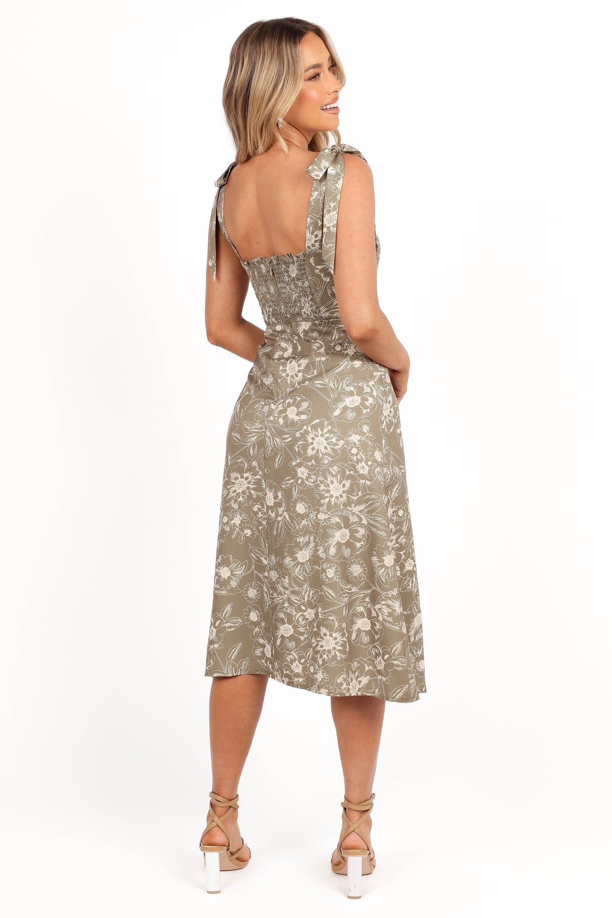 laurel a line dress petal & pup Laurel Dress - Dark Rose Floral