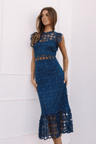 Petal and Pup USA DRESSES Lauren Dress - Navy