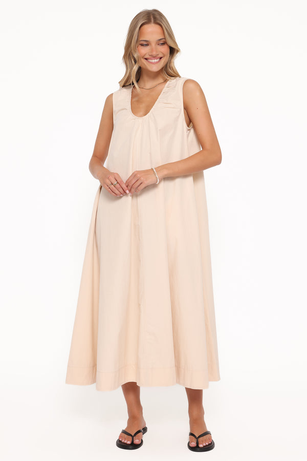 Petal and Pup USA DRESSES Laurita Maxi Dress - Oatmeal