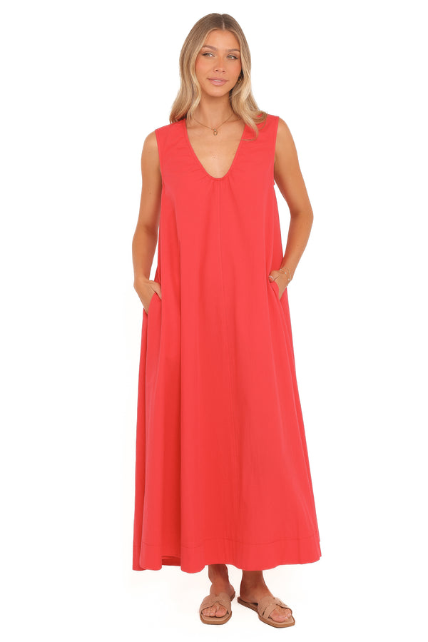 Petal and Pup USA DRESSES Laurita Maxi Dress - Red