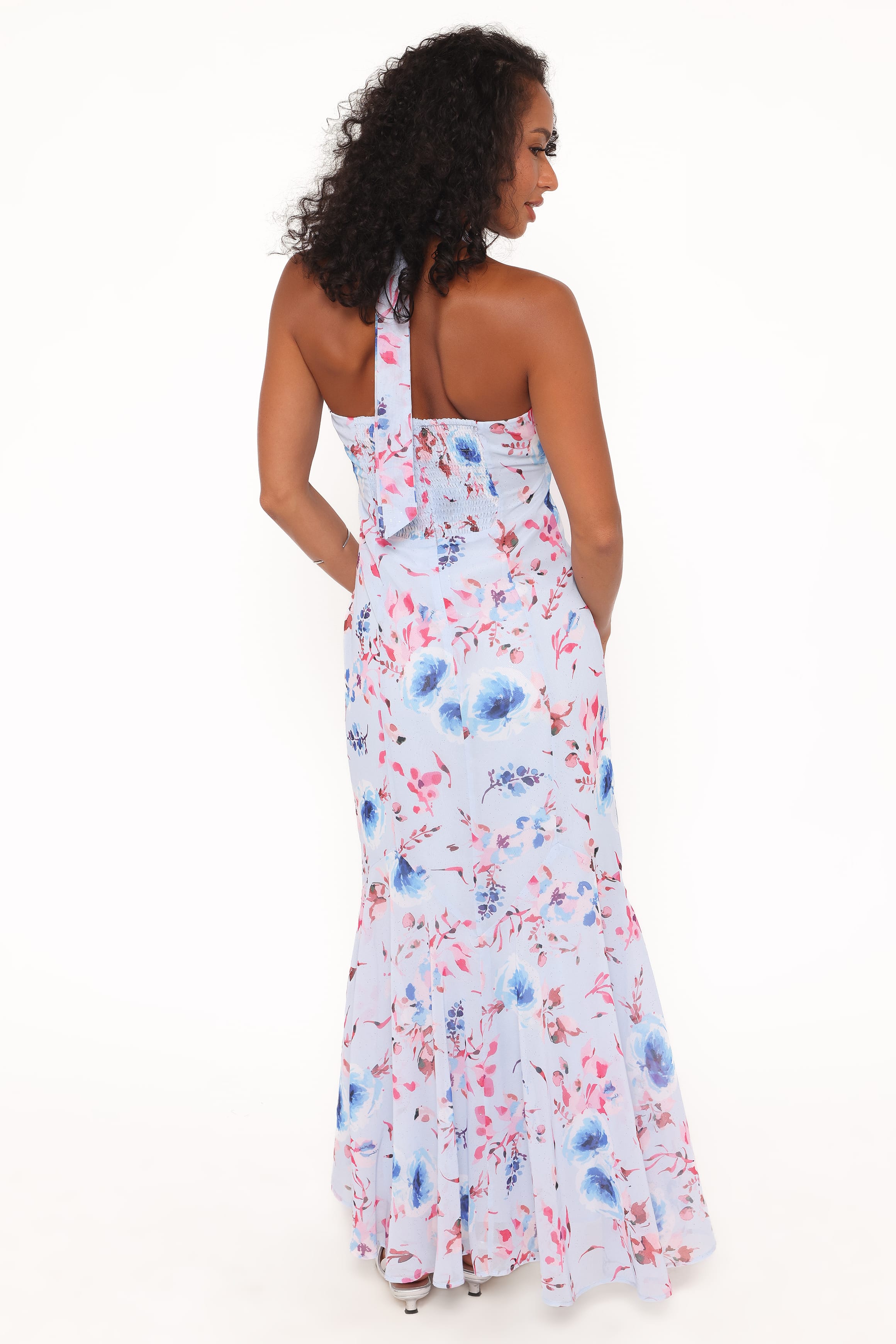 Petal and Pup USA DRESSES Lavie Maxi Dress - Blue Floral
