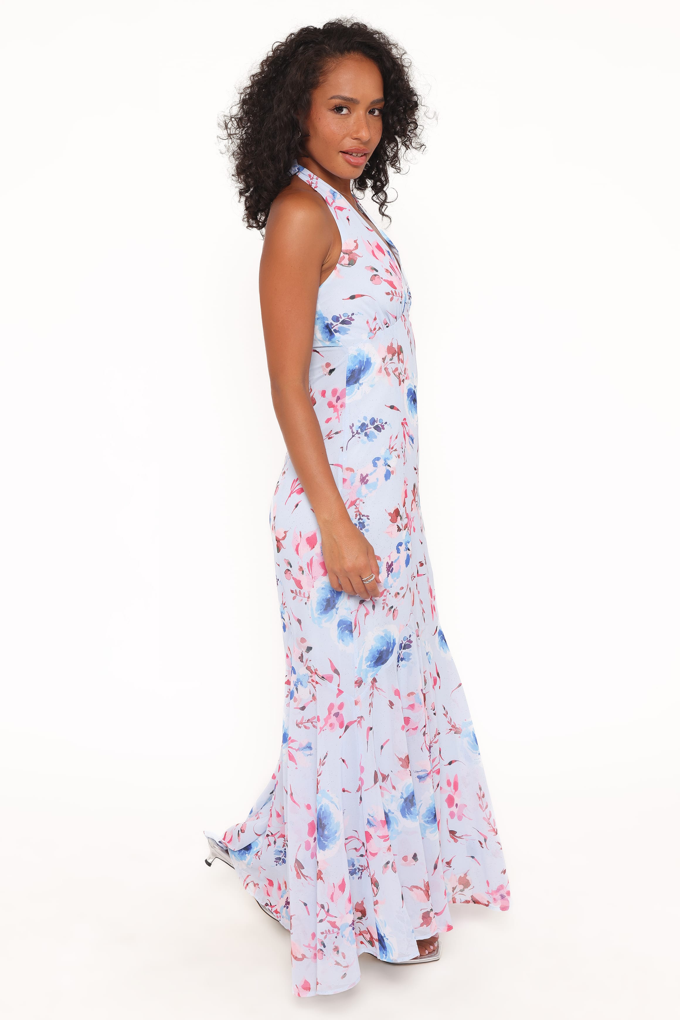 Petal and Pup USA DRESSES Lavie Maxi Dress - Blue Floral