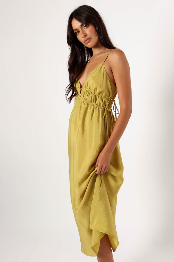 Petal and Pup USA DRESSES Layton Midi Dress - Olive