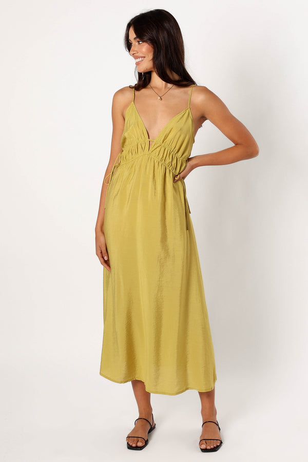 Petal and Pup USA DRESSES Layton Midi Dress - Olive